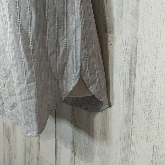 SAGE THE LABEL Blue Striped Off Shoulder Casual Summer Top XS - Picture 6 of 10